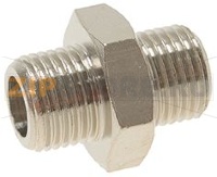 ФИТИНГ НИКЕЛИРОВАННЫЙ Ø 1/8"M-1/8"M
