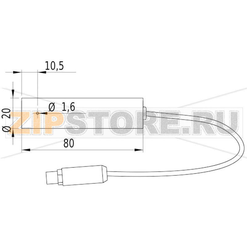 Модуль лазерный, красный, 16 МВт Picotronic LH650-16-24(20x80)-C500 
