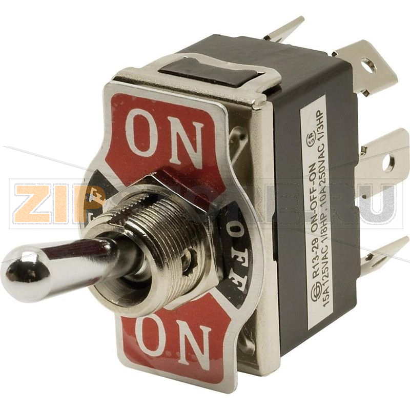 Тумблер 250 В/AC, 10 А, 2 x вкл/выкл/вкл, 1 шт SCI R13-29E-01-HPH 