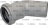 EXHAUST SLEEVE 45° WITH GASKET HT