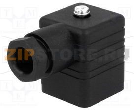 Разъем питания прямоугольный 16 А, 250 В, 4 контакта Hirschmann GDM 3009 BLACK 