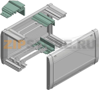 Профили задние, HP 42, алюминий, для штекерных разъёмов по DIN EN 60603-2 Bopla ITPR 002500