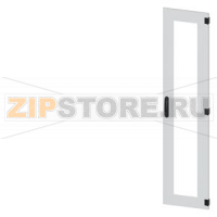 SIVACON, door, right, inspection window, IP55, H: 1800 mm, W: 400 mm, RAL 7035, Protection class 1 Siemens 8MF1840-2UT14-0BE2