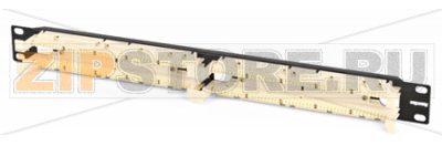 Hyperline 110C-19-100P-1U 100 парная кросс-панель 110 типа, 19&#039;&#039; 1U (без модулей) 