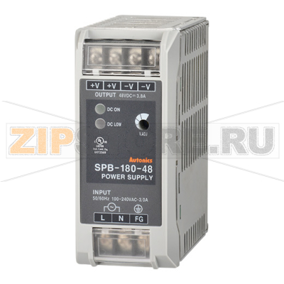 Блок питания импульсный 48 В/DC, 182.4 Вт, монтаж: на DIN-рейку Autonics SPB-180-48 