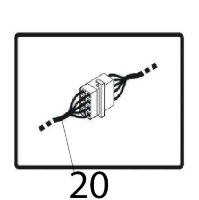 Faston 8-way insulating block Angelo Po FM1221E1
