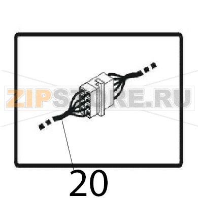 Faston 8-way insulating block Angelo Po FM1221E1 Faston 8-way insulating block Angelo Po FM1221E1Запчасть на деталировке под номером: 20