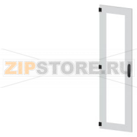 SIVACON, door, left, inspection window, IP55, H: 1800 mm, W: 450 mm, RAL 7035, Protection class 1 Siemens 8MF1870-2UT15-0BE2