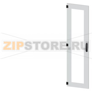 SIVACON, door, left, inspection window, IP55, H: 1800 mm, W: 450 mm, RAL 7035, Protection class 1 Siemens 8MF1870-2UT15-0BE2 