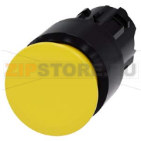 АКТУАТОР ГРИБОВИДНОЙ КНОПКИ, 22MM, КРУГЛ., ПЛАСТИК, КНОПКА ЖЁЛТАЯ, 30MM, С ФИКСАЦИЕЙ, ДЕБЛОКИРОВКА ВЫТЯГИВАНИЕМ Siemens 3SU1000-1AA30-0AA0