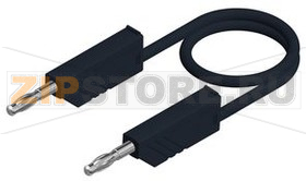 Провод тестовый 2 м, черный Hirschmann MLN 200/1 BLACK 