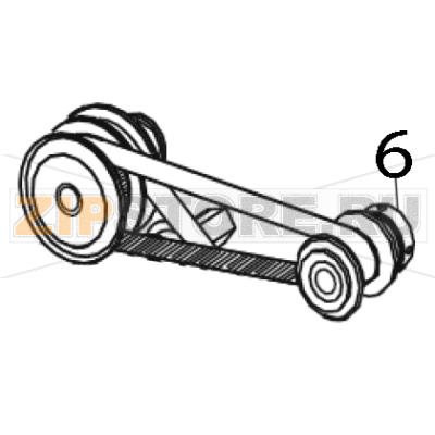 Kit pulley for stepper motor 203 dpi RH and LH Zebra 170PAX4 Kit pulley for stepper motor 203 dpi RH and LH Zebra 170PAX4Запчасть на деталировке под номером: 6