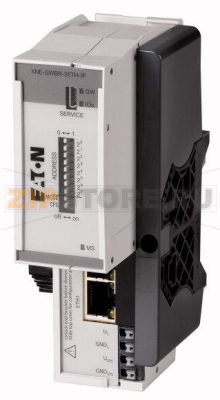 Шлюз, ECO для XI/ON системы ввода/вывода, Ethernet IP + модуль питания Eaton XNE-GWBR-2ETH-I 