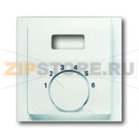 Накладка для терморегулятора, белый бархат ABB 2CKA001710A3921