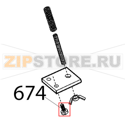 Vite fiss. piastr. tir. Sirman Topaz 250 Vite fiss. piastr. tir. Sirman Topaz 250Запчасть на деталировке под номером: 674