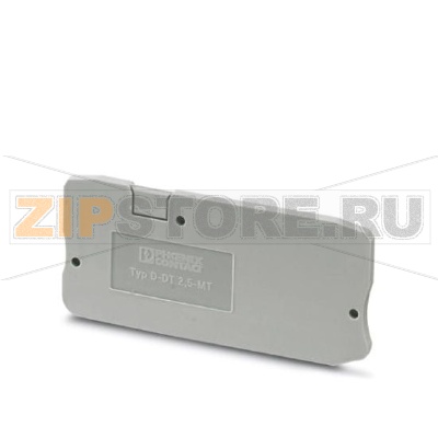 Концевая крышка Phoenix Contact D-DT 2,5-MT Длина: 67 мм, Ширина: 2,2 мм, Цвет: cерый.Минимальный заказ: 50 шт.Упаковка: 50 шт.