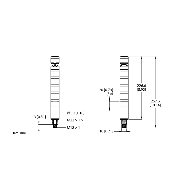 Колонна сигнальная Turck TL30BWBGYRAXQD 