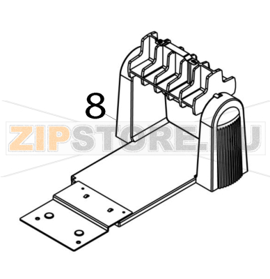 Держатель рулона этикеток внешний со шпинделем (1 дюйм) TSC TTP-343C Держатель рулона этикеток внешний со шпинделем (1 дюйм) для принтера TSC TTP-343CЗапчасть на деталировке под номером: 8