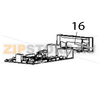 Rear bezel, quad Zebra ZD430 Rear bezel, quad Zebra ZD430Запчасть на деталировке под номером: 16