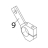 Servo arm, El-zinced Bear Varimixer AR80 VL-1S