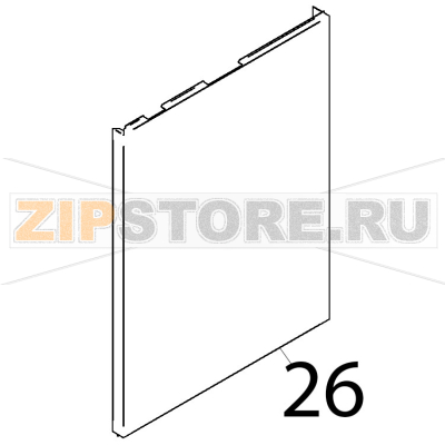 Pannello esterno destro Teikos TS603 Pannello esterno destro Teikos TS603Запчасть на деталировке под номером: 26