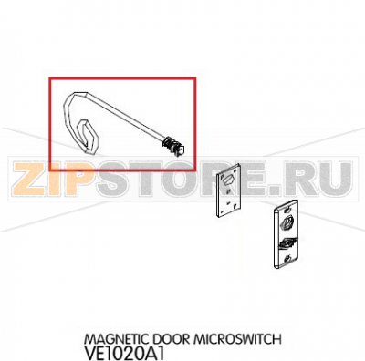 Magnetic door microswitch Unox XVC 705 Magnetic door microswitch Unox XVC 705Запчасть на деталировке под номером: 59Название запчасти на английском языке: Magnetic door microswitch Unox XVC 705
