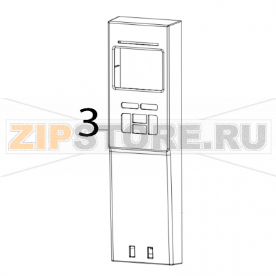 Left front panel cover assy TSC MH241 Left front panel cover assy TSC MH241Запчасть на деталировке под номером: 3