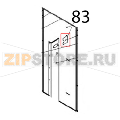 Staffa late rale chiusura maniglia Vortmax DDM 660 Staffa late rale chiusura maniglia Vortmax DDM 660Запчасть на деталировке под номером: 83