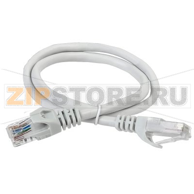 ITK Коммутационный шнур (патч-корд), кат.6 UTP, LSZH, 10м, серый 