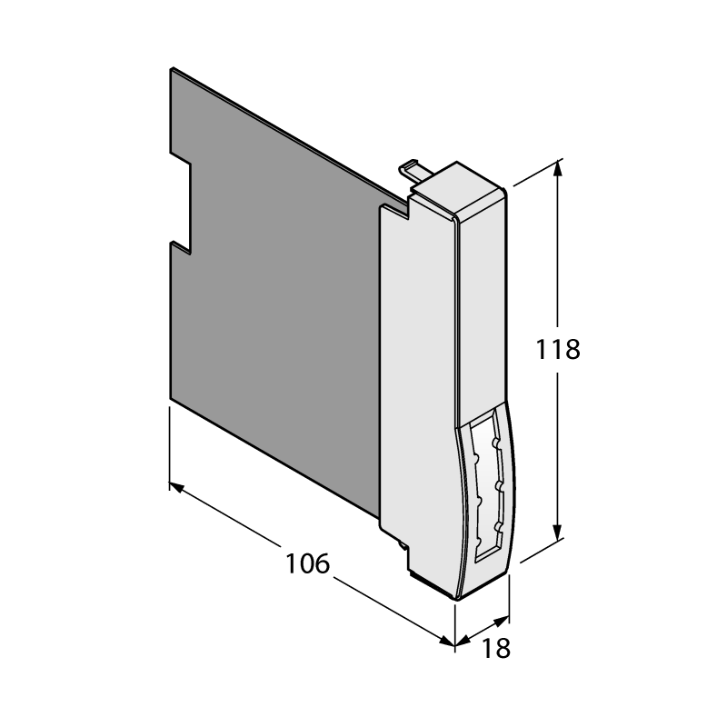 Модуль ввода 4-канальный, температурный Turck TI401EX 