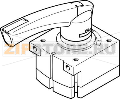 Распределитель с ручным управлением Festo VHER-P-H-B43E-B-G12 