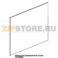 Inner glass 633X432X6 betfl Unox XVC 305E