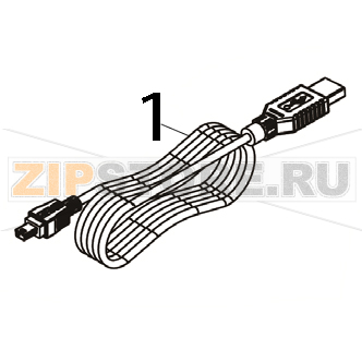 Кабель USB (1500 mm) TSC TA300 USB-кабель (1500 mm) для принтера TSC TA300Запчасть на деталировке под номером: 1