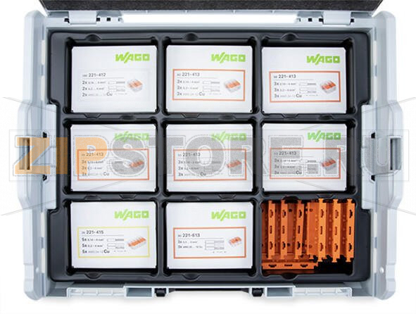 Комплект разветвительных соединителей; L-BOXX® 102; Серия 221 – 4 мм и 6 мм Wago 887-921 