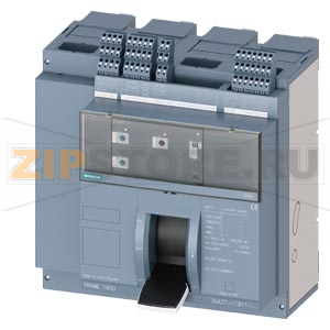 fixed-mounted molded case circuit breaker w. handle frame 1600; 4AUX and trip alarm switch S24; Icu &quot;H&quot; Icu=85kA @ 415V, 4-pole, left ETU320, LI, In=800A rotary coding switch Ir=320...800A Ii=1.5...15 x In N conductor protec. adjustable OFF, 50%, 100%, 20 