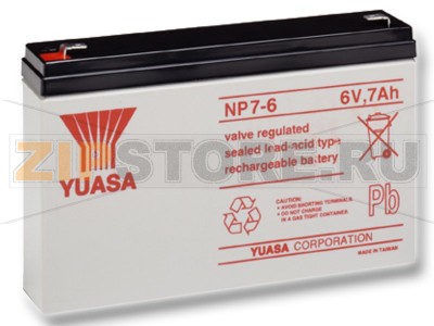 YUASA NP7-6 Необслуживаемый герметизированный AGM аккумулятор YUASA NP7-6 Характеристики: Напряжение - 6 В; Емкость - 7 Ач; Габариты: длина 151 мм, ширина 34 мм, высота 97,5 мм, вес: 1,32 кг