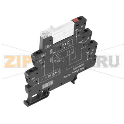 Реле интерфейсное 230 В/AC, 6 А, 10 шт Weidmüller TRS 230VAC RC 1CO 