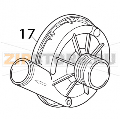 Chiocciola elettropompa Elettrobar Fast 160 DP Chiocciola elettropompa Elettrobar Fast 160 DPЗапчасть на деталировке под номером: 17