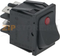 ДВУХПОЛЮСНЫЙ ЧЕРНЫЙ ВЫКЛЮЧАТЕЛЬ 15А 250В