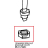 Stainless steel nut M14 H=8 CH=22 Unox XF 133