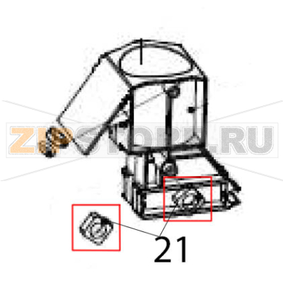 Brewing unit slide block Hurakan HKN-ME717 Brewing unit slide block Hurakan HKN-ME717Запчасть на деталировке под номером: 21