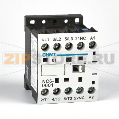 Контактор 6 А, 2.2 кВт, 230 В, 50 Гц, 1НЗ Chint NC6-0601 