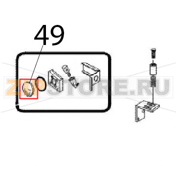 Glass and washer Angelo Po FC241G Glass and washer Angelo Po FC241GЗапчасть на деталировке под номером: 49