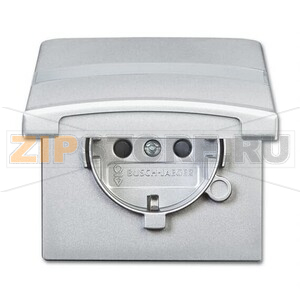 Розетка 16 А, 250 В, IP44, серебристый алюминий ABB 2CKA002064A0300 