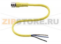 Кабель датчика-исполнительного устройства Female connector V11B-G-YE2M-PVC Pepperl+Fuchs