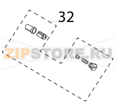 Brush holder assembly KitchenAid 5K45SSEWH Brush holder assembly KitchenAid 5K45SSEWHЗапчасть на деталировке под номером: 32