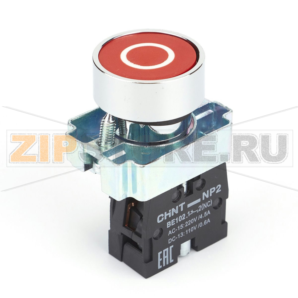Кнопка управления, 1НЗ, IP40 Chint NP2-BA4322 