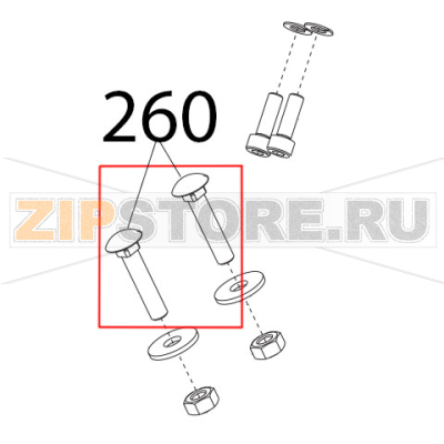 Vite blocc. piatto Sirman Mirra 300 Y09 Vite blocc. piatto Sirman Mirra 300 Y09Запчасть на деталировке под номером: 260