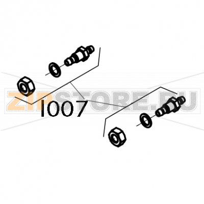Partition screw connection Convotherm OES 6.10 Partition screw connection Convotherm OES 6.10Запчасть на деталировке под номером: I007