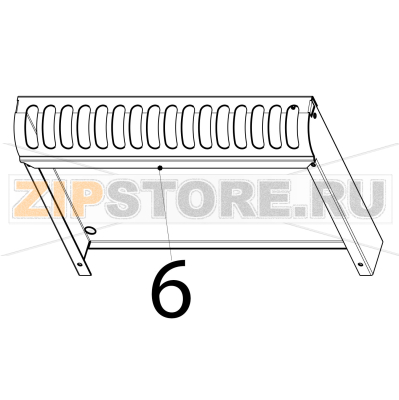 Flue Tecnoinox FTL70E7 Flue Tecnoinox FTL70E7Запчасть на деталировке под номером: 6